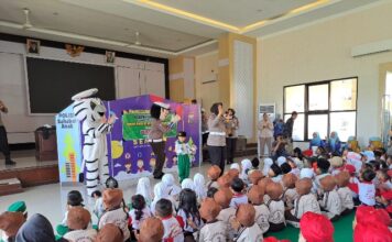 Polres Nganjuk Terima Kunjungan perwakilan Siswa PAUD dan SD Negeri se – Kabupaten Nganjuk