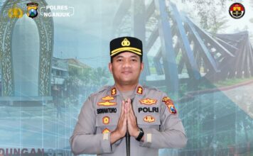 Polres Nganjuk Apresiasi Perayaan Malam Tahun Baru Aman dan Kondusif