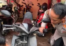 Polrestabes Surabaya Berbagi Alarm Motor Gratis Cegah Curanmor dari Hulu