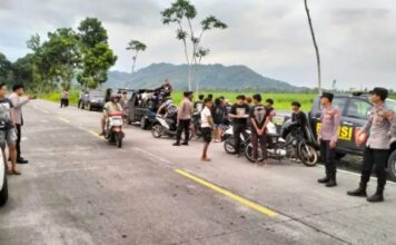 Polres Lumajang Berhasil Amankan 15 Unit Sepeda Motor Di Gunakan Pelaku Balab Liar Saat Ngabuburit