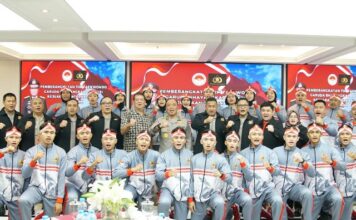 Lepas Tim Taekwondo Garbha Presisi Ke Vietnam, Irwasum Polri: Jaga Nama Baik Institusi dan Negara, Junjung Sportivitas