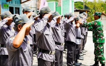 TMMD 125 Bojonegoro Gelar Pembinaan Anggota Linmas Desa Soko