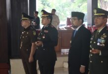 Kapolres Nganjuk Hadiri Upacara Hari Sumpah Pemuda ke-97 Bersama Forkopimda
