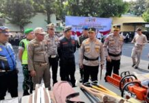 Polres Lumajang Gelar Apel Pasukan Tanggap Darurat Pastikan Kesiapsiagaan Hadapi Potensi Bencana